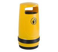 Colector de residuos para exteriores capacidad 90 l, H x Ø 1000 x 490 mm