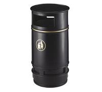 Colector de residuos para exteriores capacidad 90 l, H x Ø 990 x 485 mm
