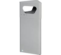 Colector de residuos para exteriores, triangular VAR, capacidad 32 l, con recipiente interior