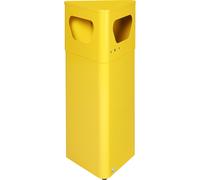 Colector de residuos para exteriores, triangular VAR, capacidad 32 l, con recipiente interior