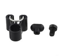 Colector de tubo de cabeza de bicicleta plegable con perilla para Brompton y clip de fijación de pestillo de nailon para bloqueo de horquilla delantera, accesorio de pieza plegable de bicicleta con