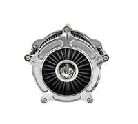 Colector goma 45° universal Esponja poliuretano d Filtro de aire de admisión cromado para motocicleta, repuesto compatible con Harley Softail, Dyna, Sportster, Touring y Glide.(Gray b)