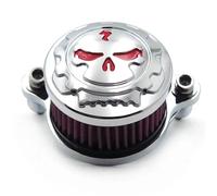 Colector goma 45° universal Esponja poliuretano d Filtro de aire de admisión para motocicleta compatible con Harley Sportster XL883 XL1200 (1988-2015)(Silver)