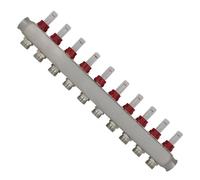 Colector suelo radiante agua 2 3 4 5 6 7 8 9 10 11 12 boca con regulador caudalímetro colector ufh for tubo multicapa pex (Size : 12 port)