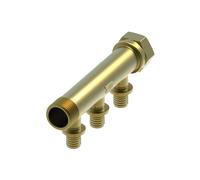 Colector TECEflex, bronce al silicio, 712202, Versión: Rosca macho 3/4" x rosca hembra 3/4" x 16 3 vías