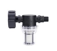 Colectores de agua de lluvia - Grifo de conexión de depósito de 1000 L con filtro y adaptador S60 x 6 para manguera de jardín, fácil de instalar y ecológico (1/2 17 x 20 mm)