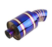Colectores De Escape Silenciador De Escape De Acero Inoxidable De 2'' Con Punta De Escape Recta De Alto Flujo Para Carreras De 3'' En Azul Quemado HLWXMDZ