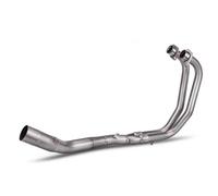 Colectores de escape Tubo Escape Delantero Modificado Motocicleta Para Yamaha R25 R3 MT-03 2021 2022 2023 2024(Titanium Alloy1)