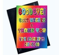 Colega, tarjeta de trabajo nueva tarjeta de trabajo Coworker Leaving Good Luck Congrats Nuevo trabajo Adiós Dejando trabajo Mejores deseos Lo sentimos por verte ir PC613