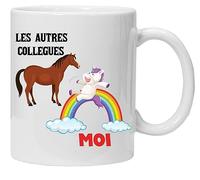 Colega Taza | Super Colega de Trabajo | Regalo Colega De Trabajo - Regalo Salida Hombre, Mujer, Chef, Pasante, Jubilación, Gracias, Gracias, Gracias, Idea de Regalo Taza Humor para Colega