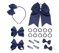 Colegio Accesorios Para El Cabello Conjunto Uniforme Arcos De Pelo Diadema Clip Corbatas Rizado Korker Arcos Para El Pequeño Niño Escuela Niñas Accesorios Set