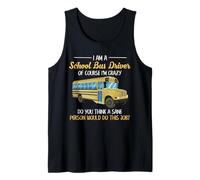 Colegio Autobús Conductor Ruta Humor Divertido Trabajo Vida Cita Diseño Camiseta sin Mangas