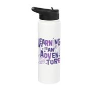 Colegio - Declaración «Aprender es una aventura»: alumna Stainless Steel Insulated Water Bottle