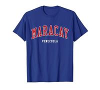 Colegio Maracay, Venezuela, Estilo Universitario Camiseta, Hombre, Azul Real, S