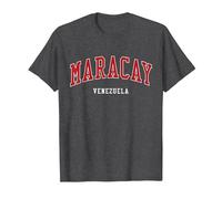 Colegio Maracay, Venezuela, Estilo Universitario Camiseta, Hombre, Jaspeado Oscuro, S