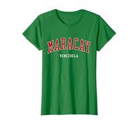 Colegio Maracay, Venezuela, Estilo Universitario Camiseta, Mujer, Verde Kelly, 3XL