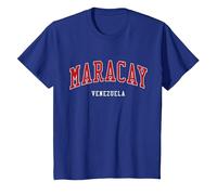 Colegio Maracay, Venezuela, Estilo Universitario Camiseta, Niños, Azul Real, 12 años