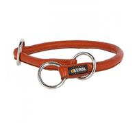 Coleira de Couro ROMA - Tamaño: L | Color: Marrón