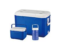 Coleman Cool Box Combo, 3 Cajas frigoríficas de Alto Rendimiento, capacidades 46 L, 4,7 L y Jarra de 2 L
