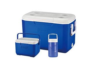 Coleman Cool Box Combo, 3 Cajas frigoríficas de Alto Rendimiento, capacidades 46 L, 4,7 L y Jarra de 2 L