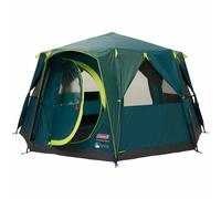 Coleman Octágono 8 Tienda De Camping Glamping 8 Personas Tienda Oscura Verde