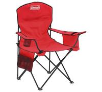 Coleman Quad Silla Grande con Enfriador, Unisex, Rojo