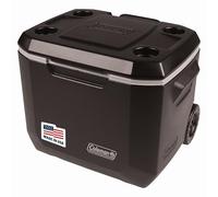 Coleman Xtreme - Enfriador con Ruedas de 5 días, 50 Cuartos de galón Mantiene el Hielo hasta 5 días, Color Negro