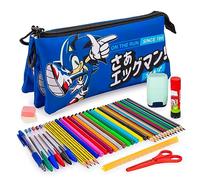 ColePack Manga - Estuche Portatodo Triple con 2 Cremalleras y Material Escolar de Primeras Marcas Incluido (SNC On The Run)