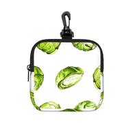 Coles de Bruselas,Bolsa de Almacenamiento Cuadrada con Cremallera, Monedero de Neopreno, Carteras pequeñas, Monedero pequeño, Monedero