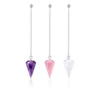 Coles De Cristal De 3 Piezas, Decoraciones De Cristal, Joyería Creativa, Regalos De Joyería De Cristal