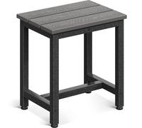 Coleshome Mesa Auxiliar para Exteriores, Mesa Auxiliar Pequeña para Jardín, Terraza Y Piscina, Resistente A La Intemperie/Fácil Mantenimiento, Uso En Interiores O Exteriores, Gris