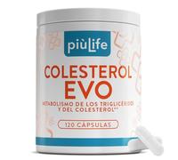 Colesterol EVO 120 Cápsulas PiùLife, Con Berberina, 2,98 mg de Monacolina K De Levadura De Arroz Rojo, Fenogreco, Astaxantina, Policosanoles, Coenzima Q10 Y B1, Suplemento Para El Bienestar