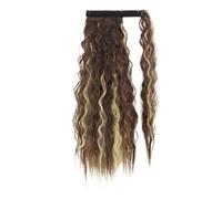 Coleta Extensiones de cola de caballo, 22/34 pulgadas de largo afro rizado envolvente alrededor de cola de caballo rizado ondulado sintético postizo for mujeres colas de caballo falsas clip en extensi