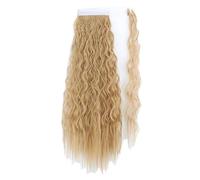 Coleta Extensiones de cola de caballo, 22/34 pulgadas de largo afro rizado envolvente alrededor de cola de caballo rizado ondulado sintético postizo for mujeres colas de caballo falsas clip en extensi
