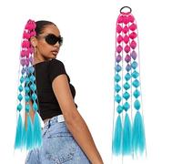 Coleta Peluca - 60cm Trenza Grande Retorcida | Extensiones De Cabello Trenzadas A Mano Alta Temperatura - Peinado Estilo Navidad Para Mujeres Diario & Fiesta