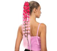 Coleta Peluca - 60cm Trenza Grande Retorcida | Extensiones De Cabello Trenzadas A Mano Alta Temperatura - Peinado Estilo Navidad Para Mujeres Diario & Fiesta