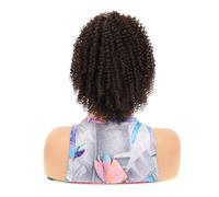 Coleta Postiza 10 Inch Drawstring Ponytail Extension,Kinky Curly Fluffy Short Afro Ponytails Synthetic Hairpiece ponytail extension(4)