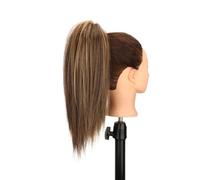 Coleta Postiza 16" Claw Clip in Ponytail Hair Extensions for Women,Fluffy Natural Looking Synthetic Long Straight Hairpiece for Daily Use ponytail extension(4H27)