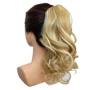 Coleta Postiza 16 Inch Soft Wavy Ponytail, Claw Clip Short Synthetic Hair Pieces for Women ponytail extension(Short-22H613)