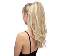 Coleta Postiza 22 Inch Clip In Ponytail Extension for Women,Synthetic Hairpiece for Daily Use ponytail extension(Dirty Blonde)