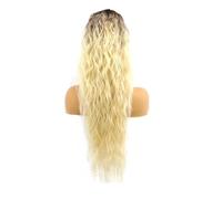 Coleta Postiza 28 "de largo ondulado rizado cola de caballo clip en postizo for mujeres, pelucas sintéticas de aspecto natural esponjosas for uso diario ponytail extension(18T-613)