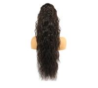 Coleta Postiza 28 "de largo ondulado rizado cola de caballo clip en postizo for mujeres, pelucas sintéticas de aspecto natural esponjosas for uso diario ponytail extension(4)