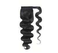 Coleta Postiza Cabello humano de extensión de cola de caballo,Clip en postizos for mujeres,Pelucas rizadas con ondas corporales de aspecto natural ponytail extension(18 inch)
