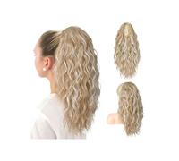 Coleta Postiza Extensión de cola caballo, garra ondulada rizada, Clip varias capas en postizo, pelucas sintéticas aspecto Natural esponjosas for mujeres ponytail extension(16H60,26inch)