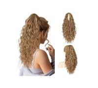 Coleta Postiza Extensión de cola caballo, garra ondulada rizada, Clip varias capas en postizo, pelucas sintéticas aspecto Natural esponjosas for mujeres ponytail extension(30H27,26inch)