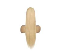 Coleta Postiza Extensión de cola caballo rubia con cordón, 100% cabello natural for mujer #613 Coleta(16inches)