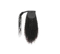 Coleta Postiza Extensiones de cola caballo cabello humano real con clip, rizadas y, estilo brasileño Coleta(24inches 120g)
