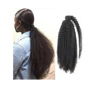 Coleta Postiza Kinky Curly Wrap Around Ponytail Brasileño Remy 10-24 pulgadas Extensión de cola de caballo de cabello Clip en extensiones de cabello humano Pieza de cabello de cola de caballo rizada a