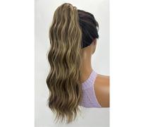 Coleta Sintética Ondulada De 45 Cm Para Mujer: Extensión De Cola De Caballo Sintética Con Cordón