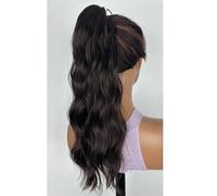 Coleta Sintética Ondulada De 45 Cm Para Mujer: Extensión De Cola De Caballo Sintética Con Cordón